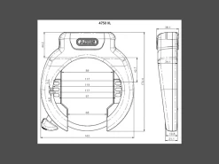 Trek Bikes ABUS 4750XL Ring & T82 RIB Battery Lock