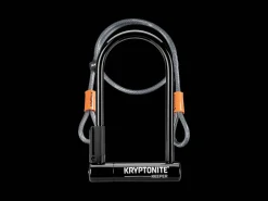 Trek Bikes Kryptonite New-U Keeper Standard U-Lock with 4' Flex Cable