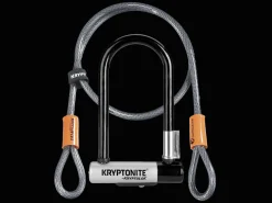 Trek Bikes Kryptonite New-U KryptoLok Mini-7 U-Lock with 4' Flex Cable