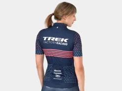 Women Trek Bikes Santini Trek Factory Racing Women's CX Team Replica Cycling Jersey