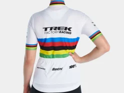 Women Trek Bikes Santini Trek Factory Racing Women's Replica World Champion Cycling Jersey