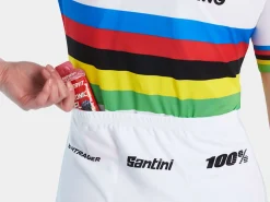 Women Trek Bikes Santini Trek Factory Racing Women's Replica World Champion Cycling Jersey
