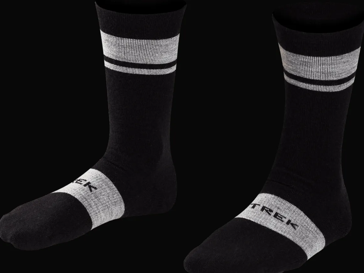 Women Trek Bikes Trek Race Crew Cushioned Merino Wool Cycling Sock