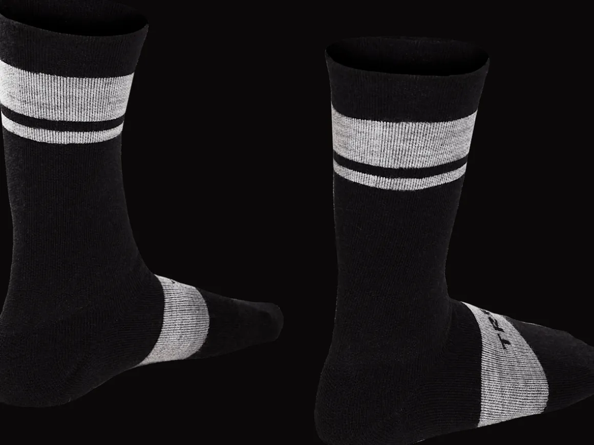 Women Trek Bikes Trek Race Crew Cushioned Merino Wool Cycling Sock