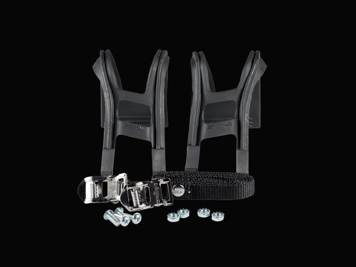 Trek Bikes Wellgo MT-14 Large Toe Clip & Strap Set